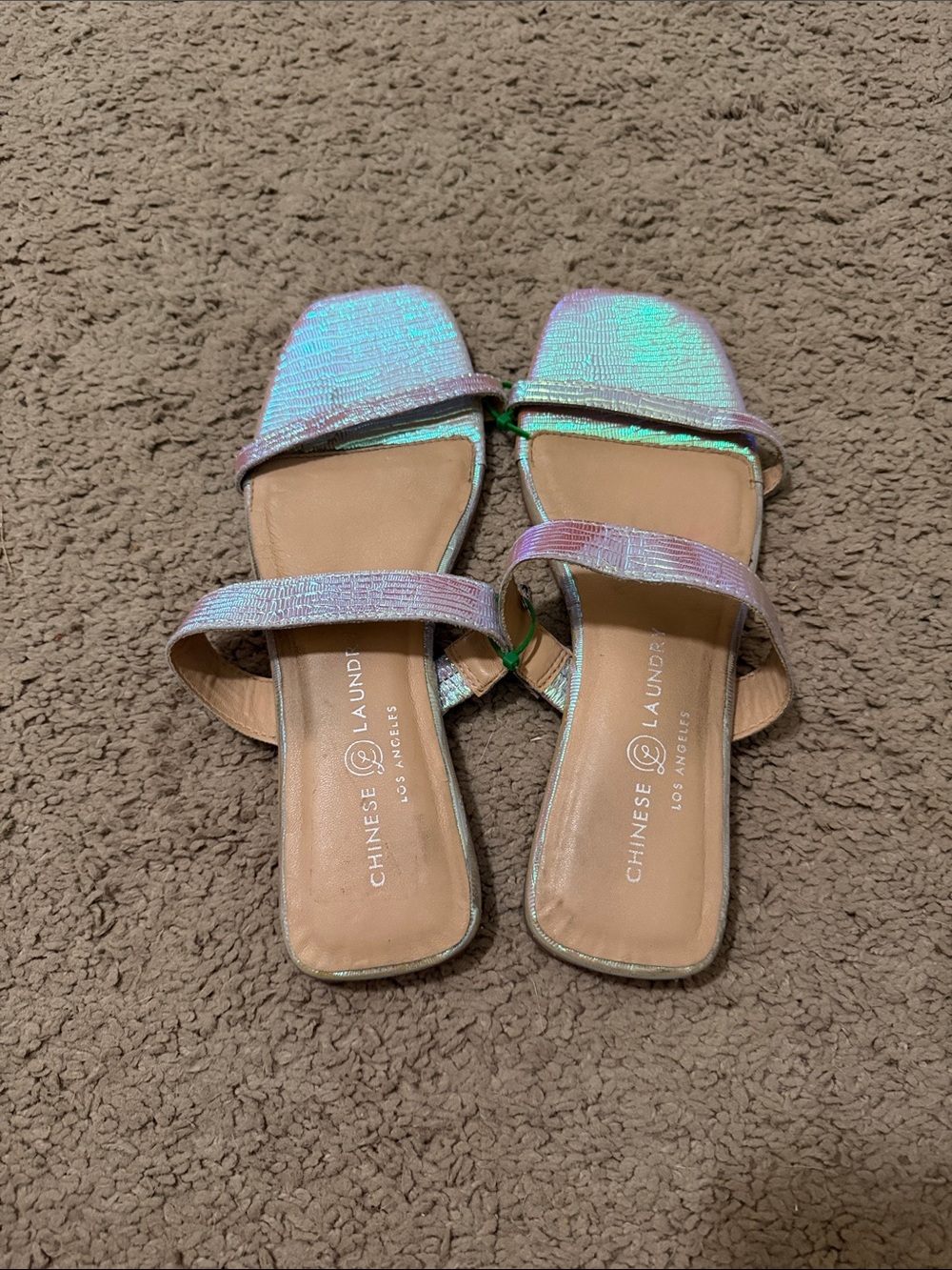 Chinese Laundry Iridescent Multi-Color Sandals